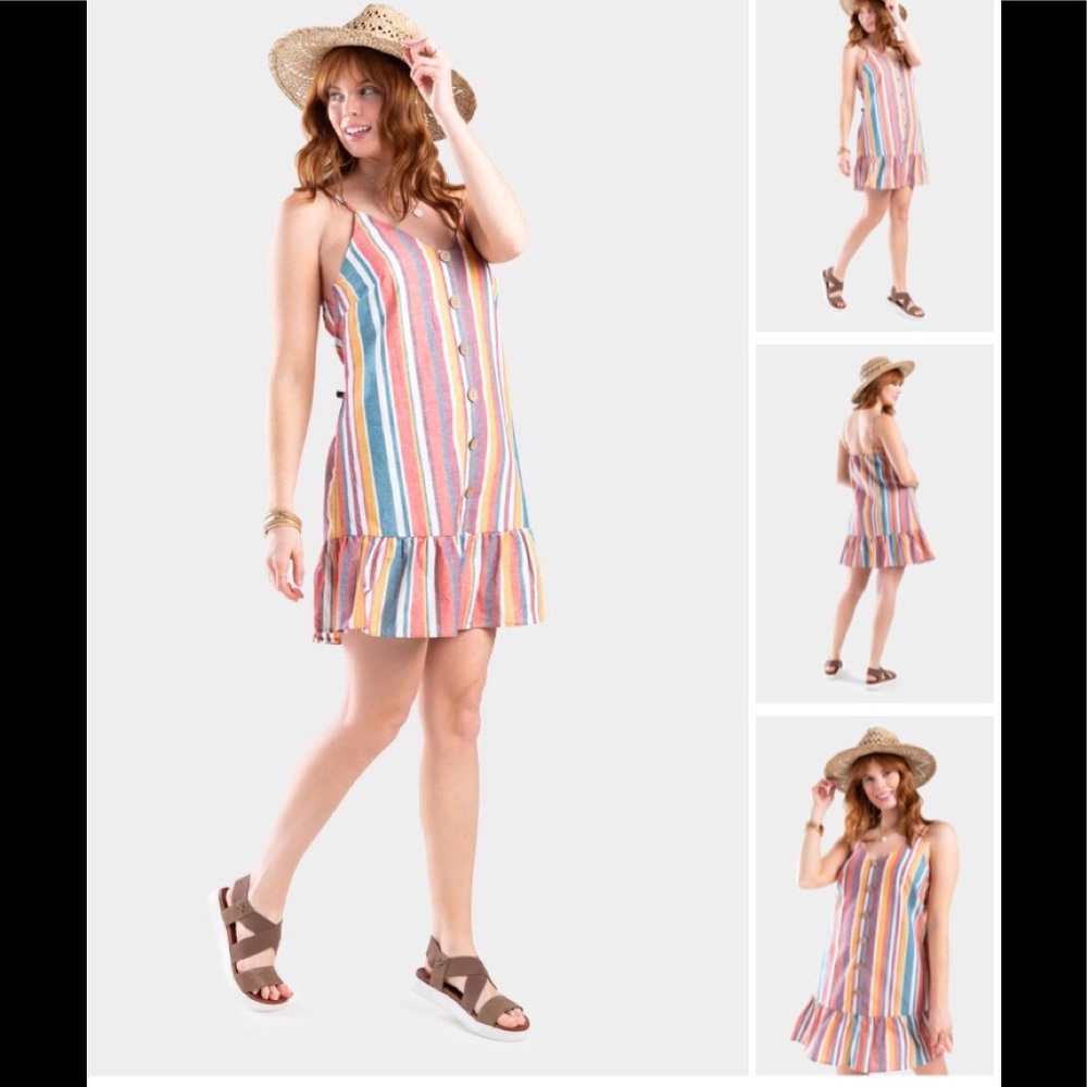 NWT AS U WISH Striped Sundress